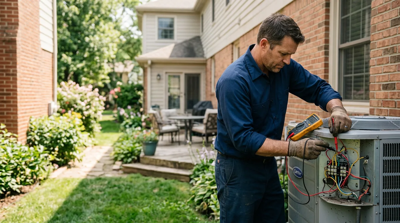 HVAC technician working near Antelope, CA